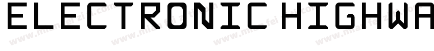 Electronic Highway Sign字体转换